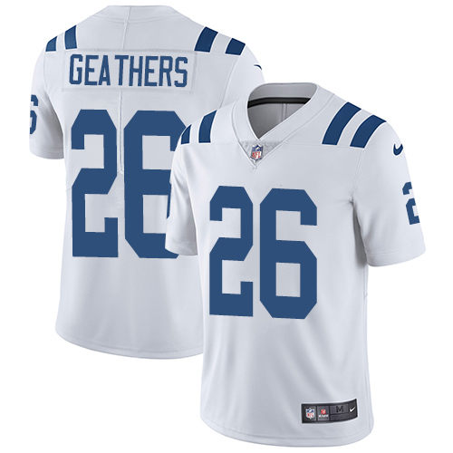 Indianapolis Colts 26 Limited Clayton Geathers White Nike NFL Road Men Vapor Untouchable jerseys